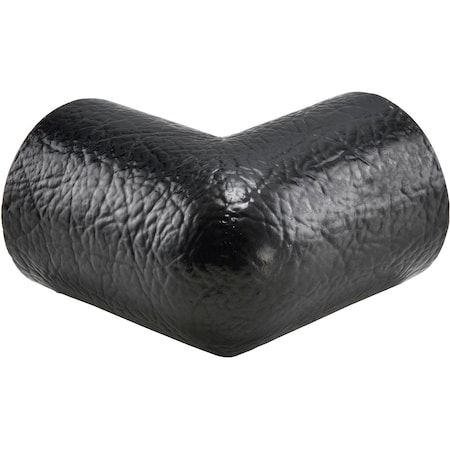 Global Industrial 2D Protective Safety Corner Guards, PU Foam, Adhesive Backed, Black, 1/Each 708373